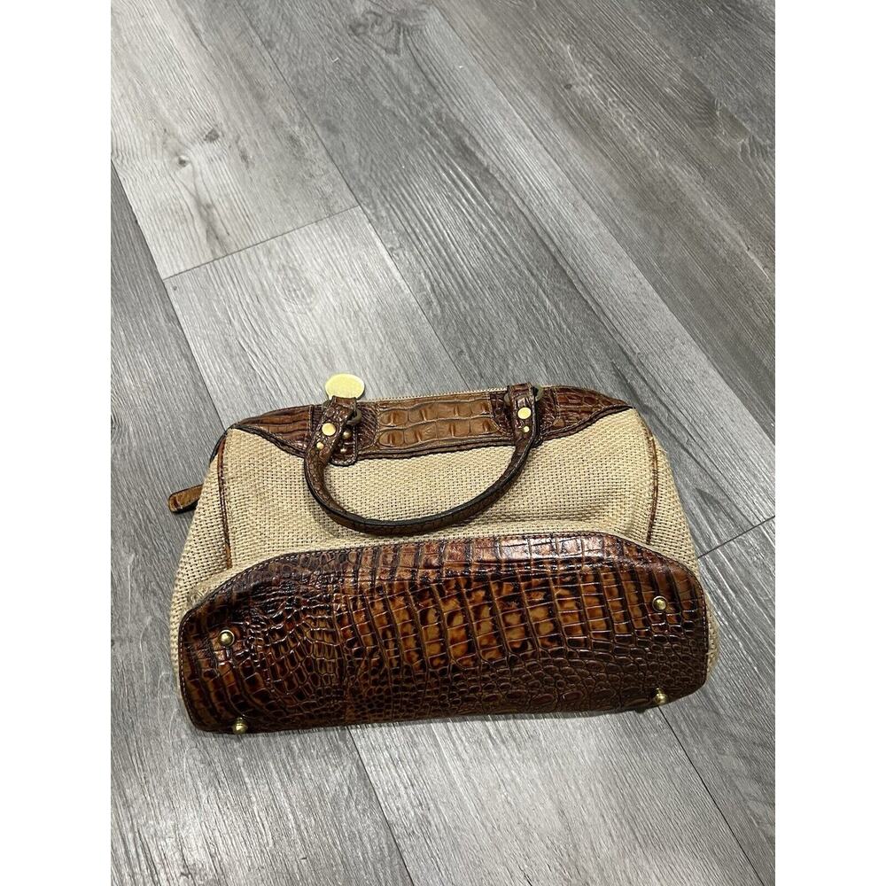 Vintage Brahmin Handbag (Optional Crossbody Strap) Brown Purse Animal
